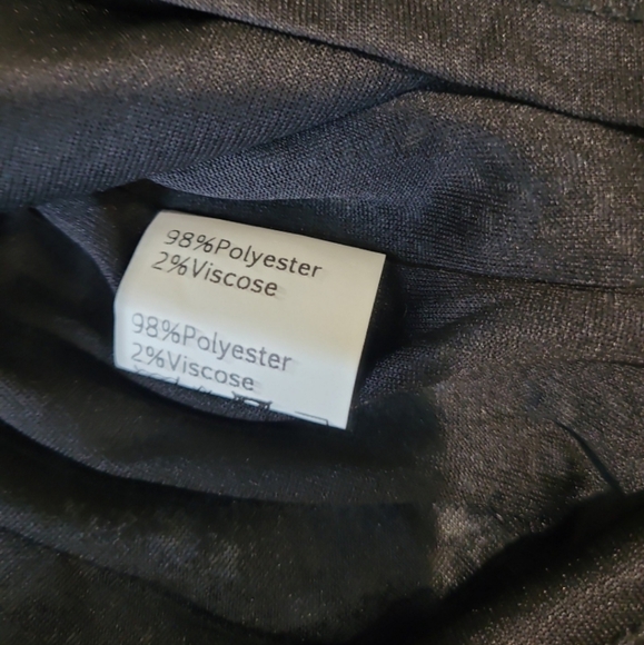 Kate Kasin NWT Women's SZ Med blue ditsy floral dress tie belt v neck ruffle hem - Picture 11 of 12